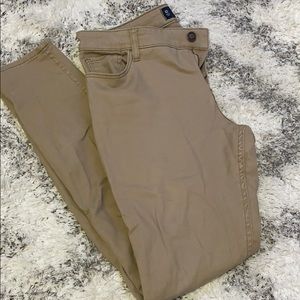 Khaki skinny jeans